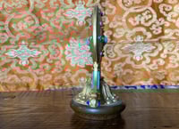 Image 5 of Dharma Wheel Statue • High Quality Ornate Detail • Inlaid Stones • 10.5cm Tall