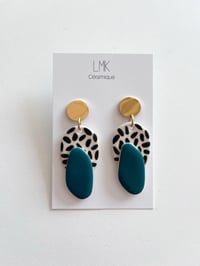 Paire de boucles d'oreilles céramique BORMA + 1