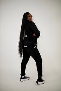 Image 2 of Black Sweatsuit Set 