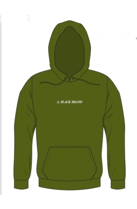 Image of Men's Olive A. Black Brand Sweatsuit