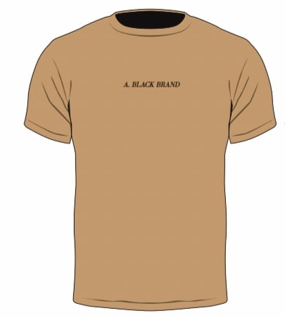 Image of A. BLACK BRAND TEES