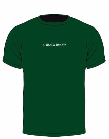 Image of A. BLACK BRAND TEES