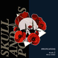 Image 1 of SKULL AND POPPIES / HEART AND BAYONET — STICKERS