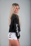 Street Royalty Black Cropped Crew Jumper