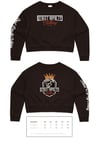 Street Royalty Black Cropped Crew Jumper