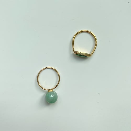 Image of BOX AND CROSS Jadeite ring series