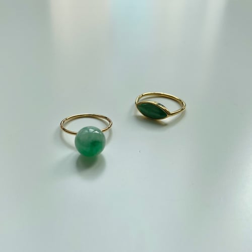 Image of BOX AND CROSS Jadeite ring series