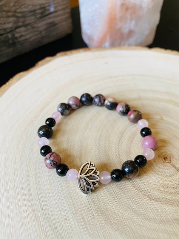 Image of Strength, Healing, & Protection Lotus Bracelet 