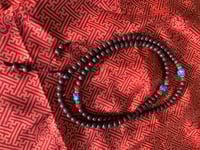 Image 2 of rose wood mala with stones