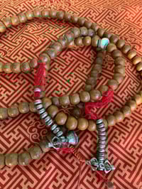 Image 1 of bhodi seed mala with stones -  bell and dorje