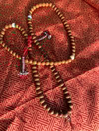 Image 2 of bhodi seed mala with stones -  bell and dorje