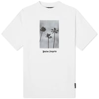 Image 1 of PALM ANGELS PALM BOULEVARD LOGO TEE WHITE