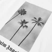 Image 2 of PALM ANGELS PALM BOULEVARD LOGO TEE WHITE