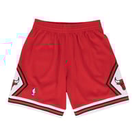 Image 1 of Mitchell & Ness NBA Swingman Shorts Chicago Bulls Road 1997-98 Red