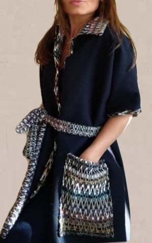 Image of INDIGO LONG COAT