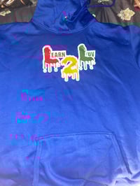 Royal blue drip hoodie 