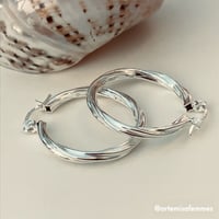 Image 1 of Moon Weaver Hoops Small