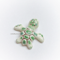 Image 3 of Green baby turtle figurine