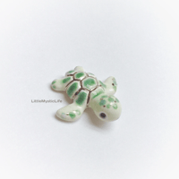 Image 5 of Green baby turtle figurine