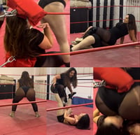 Nadia Sapphire vs Eva (includes low blows & wedgie stinkfaces)