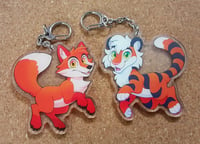 Image 1 of 3'' Fox and Tiger Charms