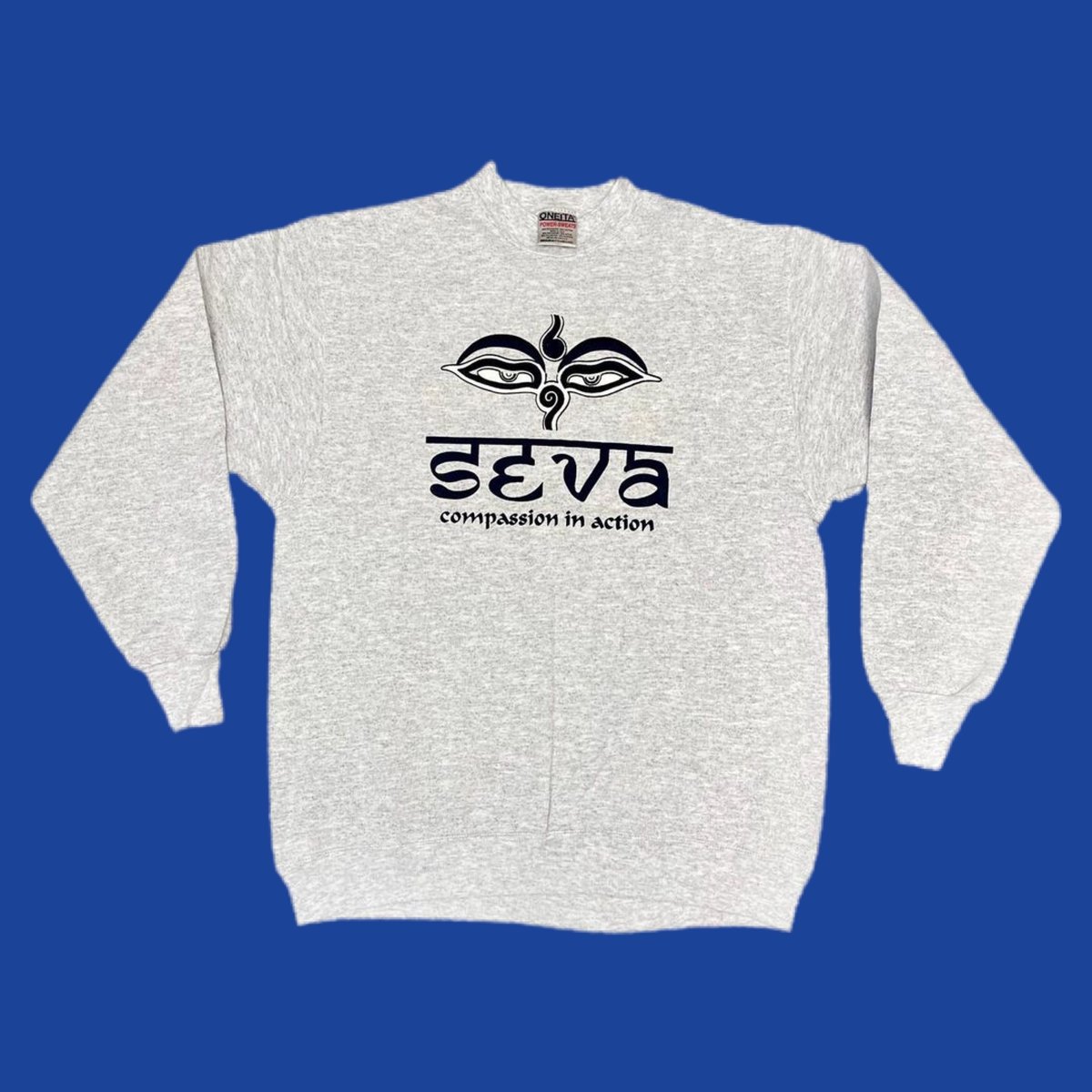 Original Vintage Grateful Dead 1990's Seva Long Sleeve Crewneck Sweatshirt!!! - SMALL or MEDIUM 