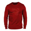 Retro DSE (Crewneck Sweater/ Embroidered/ Cardinal)