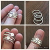 Stacking rings with initials 