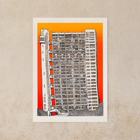 Image of Trellick Tower - Tequila Sunrise