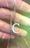 Silver Initial Necklace 