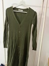 ZARA KNIT OLIVE GREEN DRESS 
