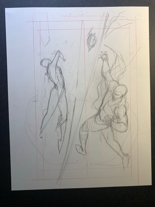 Image of POWER MAN:TIMELESS #1  page21 original art