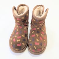 Image 3 of UGG Jona Confetti Logo Brown Kids Boots