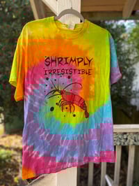 Image 1 of LARGE Shrimply Irresistible Tie Dye Shirt C22