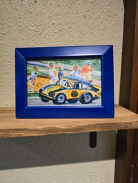 Image 2 of Porsche 9 11 in Oil Pastels Framed Print