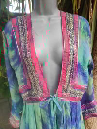 Image 2 of Mykonos Glitter wrap dress Maxi/ Kaftan Jade