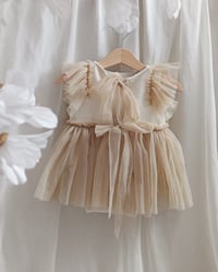 Image 3 of Baby girl body-dress for sitter photoshoots | Elowen | age 9-12 months| beige