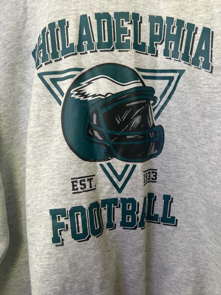 Image of PHILADELPHIA EGALS HELMENT SWEATER- XL