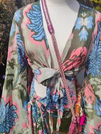 Image 7 of Pefkos co ord sarong set -palms pastels