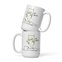 Image 1 of White glossy mug oh no 