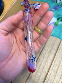 Image 2 of Ultra Fancy Hanging Whisker Bank - Magenta Ocean Inspired with Pink Starfish Charm