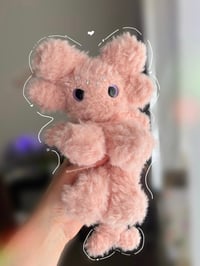 Image 1 of Light Fury Amigurumi Crochet - Handmade Fluffy Dragon Pink - Magic Creations Gift 