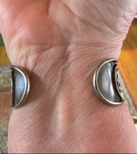 Image 4 of vintage agate and turquoise modern cuff 
