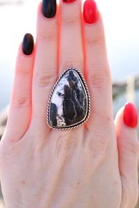 Image 5 of White Buffalo Turquoise Ring