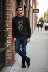 Image 4 of Get Use 2 It (Kool Kid) Crewneck Black 