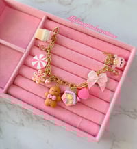 Image 1 of  Gold Plated Gingerbread Overload Charm Bracelet