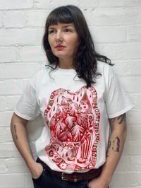Image 1 of Hand printed cotton t-shirt 