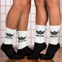 White and Black BossFitted Socks