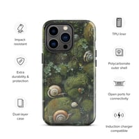 Image 24 of Flora and Fauna Goblincore Grunge Snails and Moss Tough Case for iPhone®