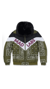 MAD LABS Paisley Puffer Jacket
